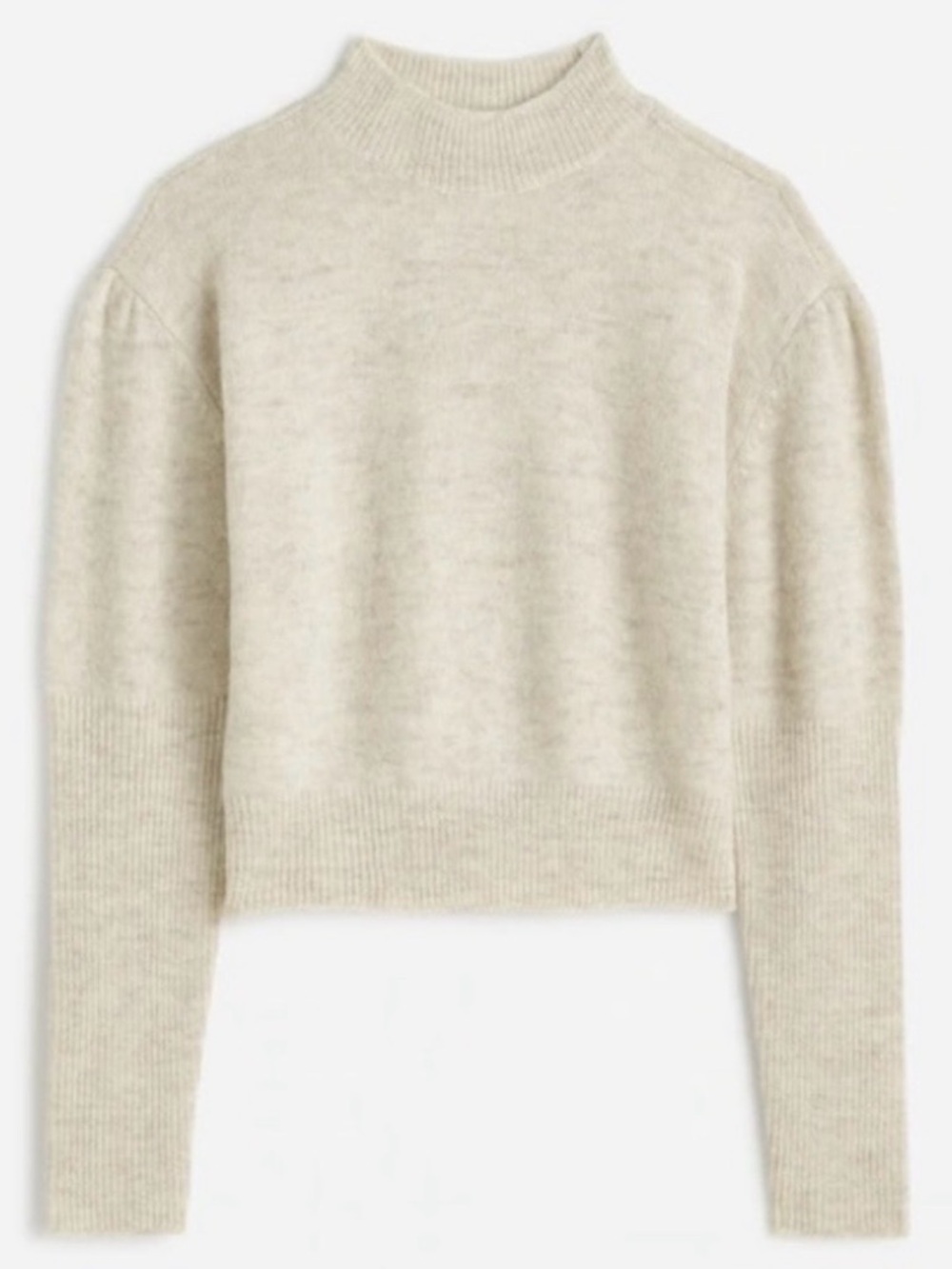 Madewell Sweater Alpaca
Mockneck Puff Sleeve